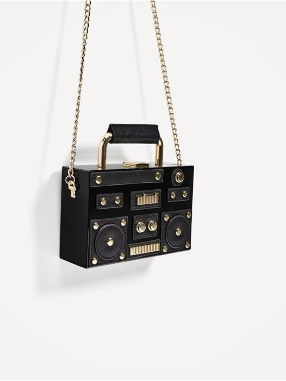 Zara Mini Boombox Crossbody Purse